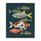Stupell Industries Midcentury Pond Fishes Framed Giclee, design by Renea L. Thull